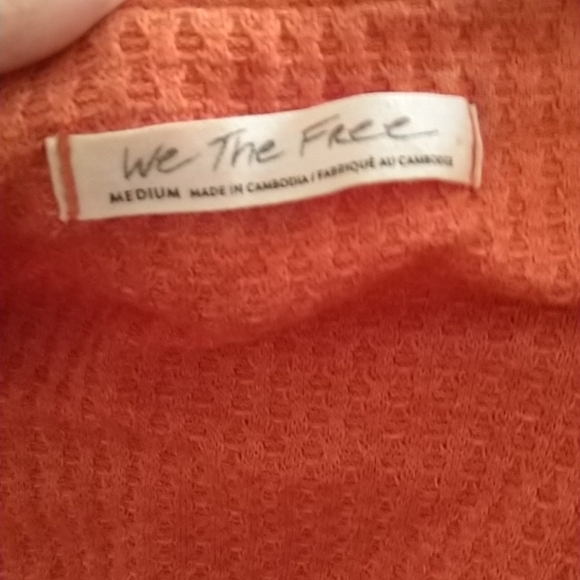 Free People We The Free North Shore Thermal Tunic Long Sleeve size S & M - Picture 11 of 11